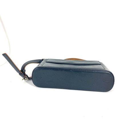 Louis Vuitton Shoulder Bag Alston M55125 Monogram Matte Leather Blue