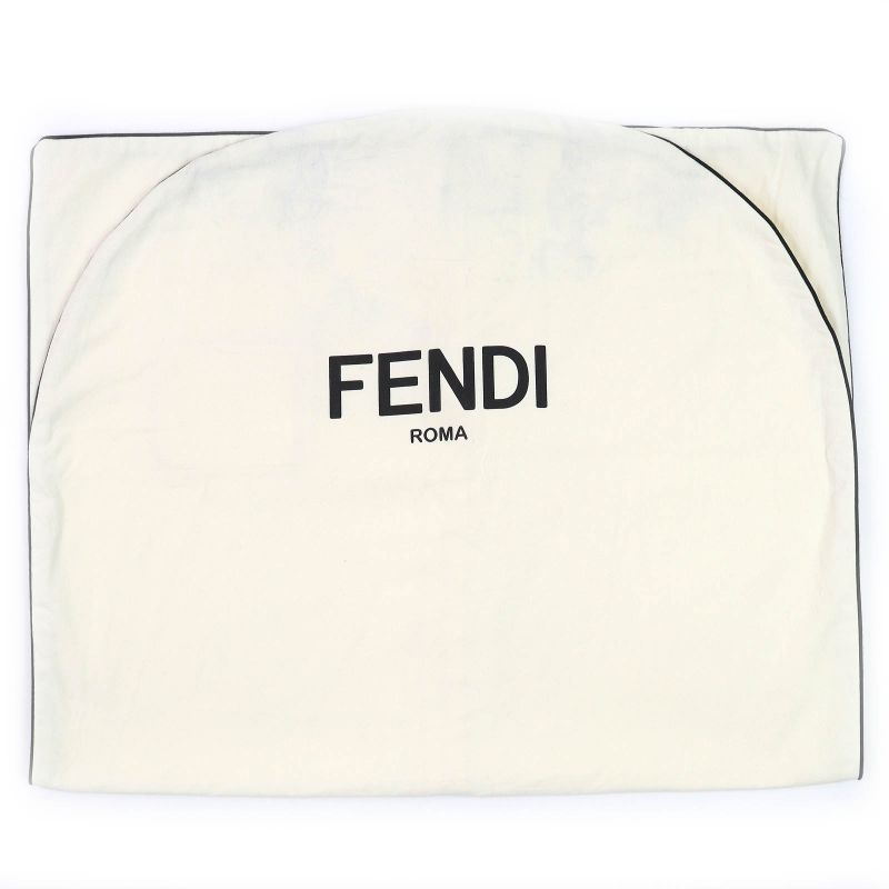 Fendi 2019 Fj0562 100% Cashmere Lining FF Logo And Zucca Pattern Logo Buttons