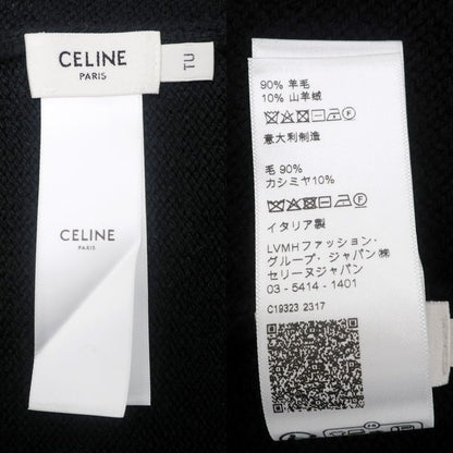 Celine Muffler - Black BK Triomphe Logo Wool Ladies Accessories Others