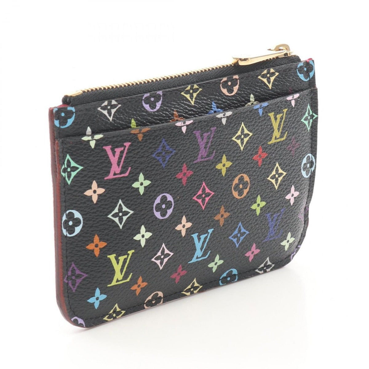 Louis Vuitton Coin Case Pochette Cles Noir Black Grenade Canvas — view 2