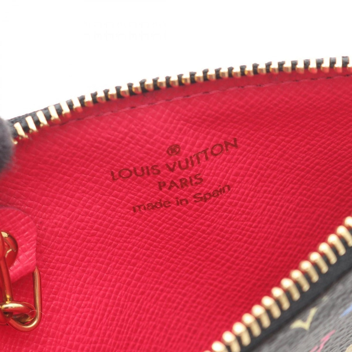 Louis Vuitton Coin Case Pochette Cles Noir Black Grenade Canvas — view 4