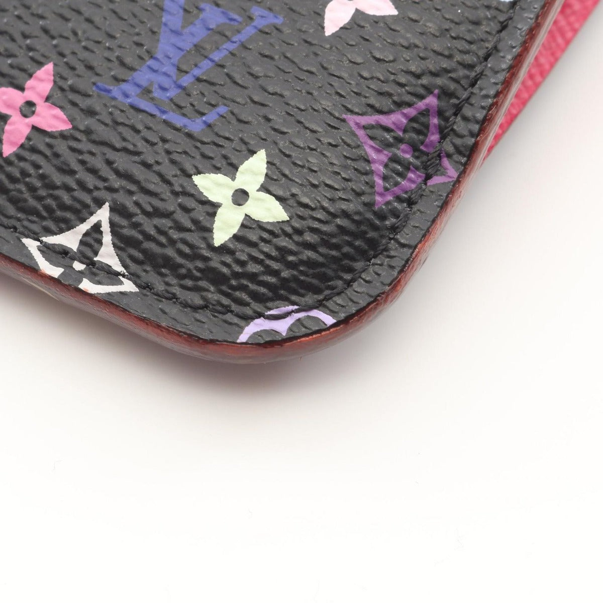 Louis Vuitton Coin Case Pochette Cles Noir Black Grenade Canvas — view 6