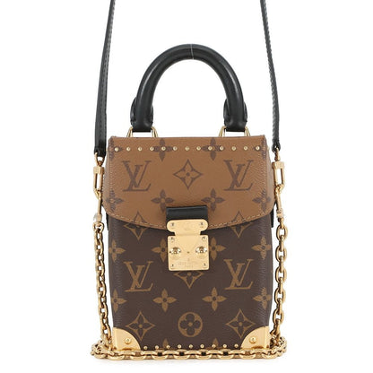 Louis Vuitton Shoulder Bag Monogram Reverse Camera Box 2-Way Noir Black