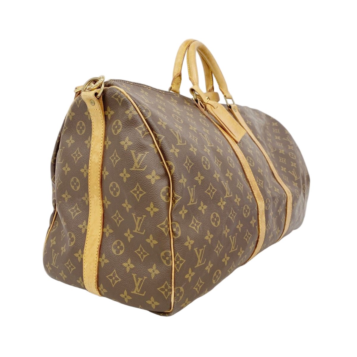 Louis Vuitton Boston Bag Monogram Keepall Bandouliere 55 Brown — view 2
