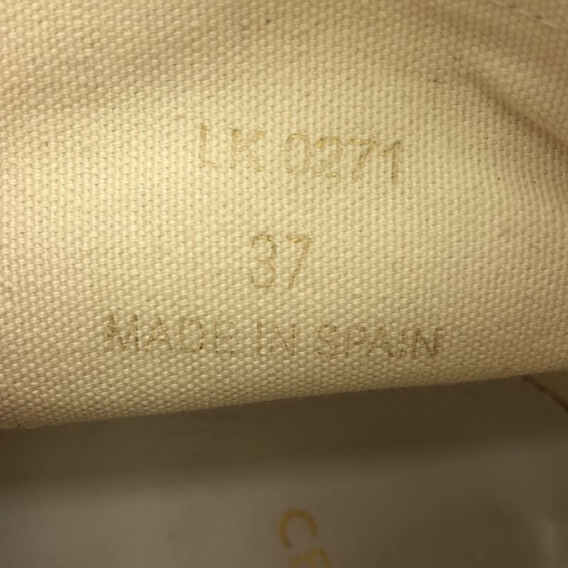 Celine - Blank Lace-up Canvas Sneakers - 37 - Red White - Women's