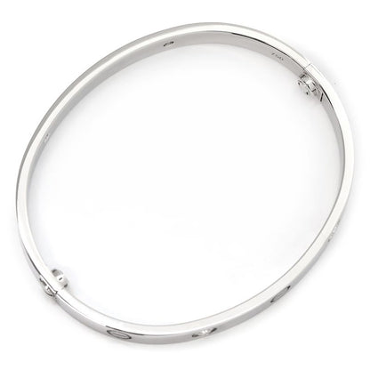 Cartier Bracelet Love Bracelet Classic Model with 4 Diamonds 18k White Gold