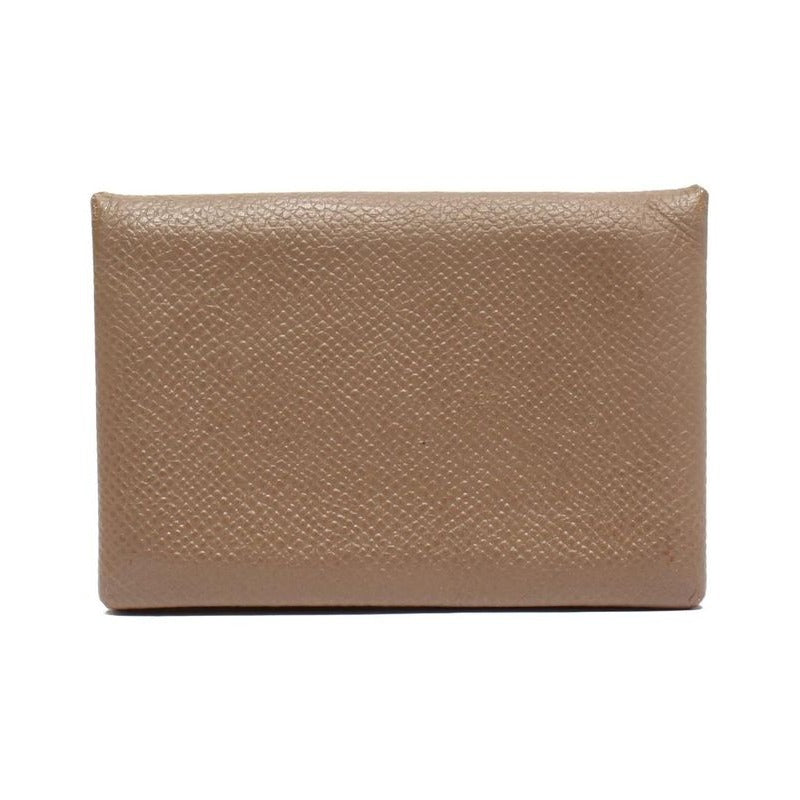 Hermes Card Case Silver Calvi