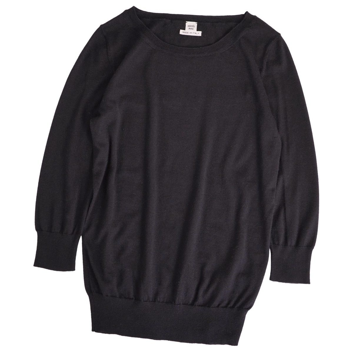 Hermes Knit Sweater 3/4 Sleeve High Gee Cashmere