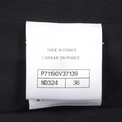 Chanel Collarless Jacket Bijou Button Tweed Wool — view 6