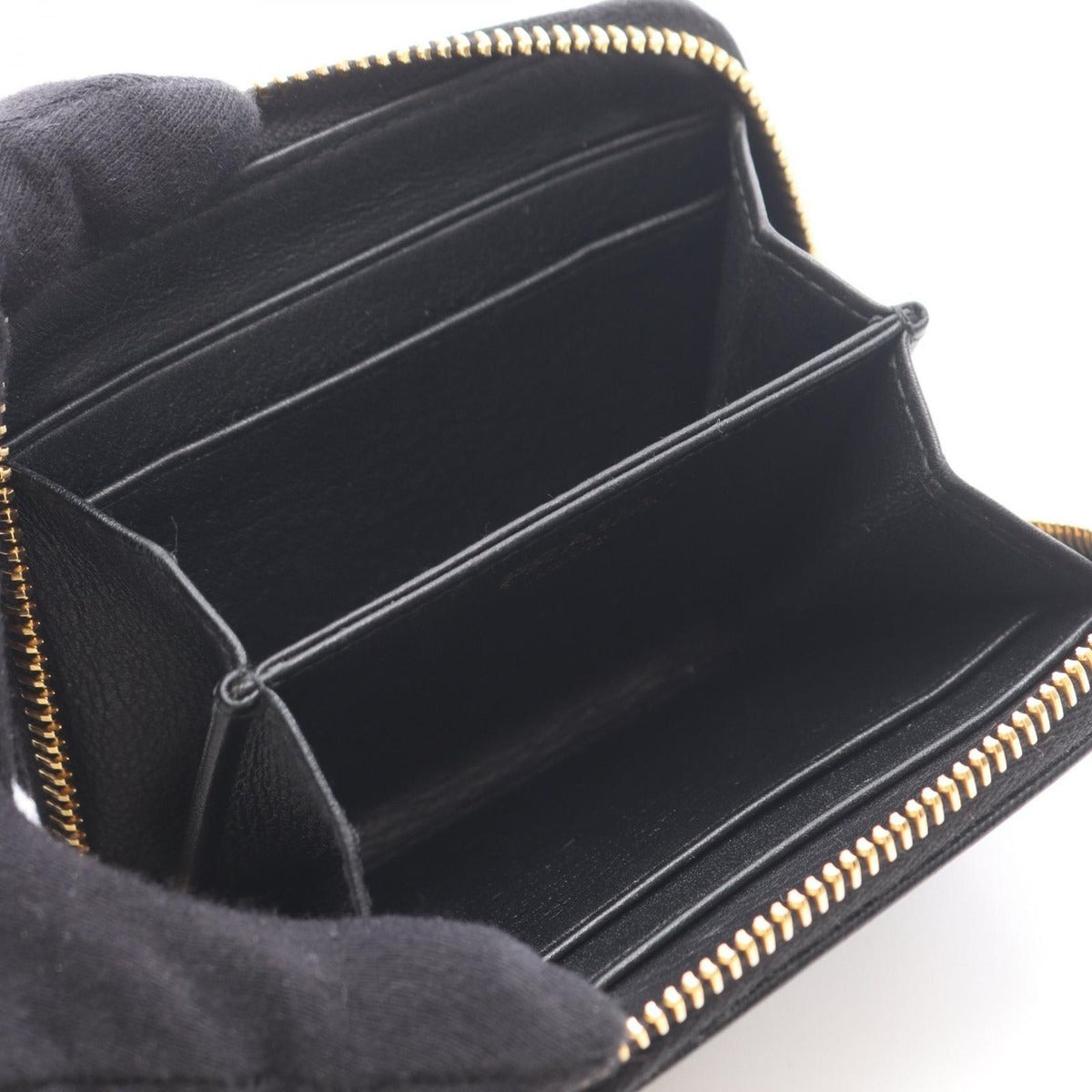 Prada Coin Case Vitello Move 268 Black Saffiano Leather — view 3