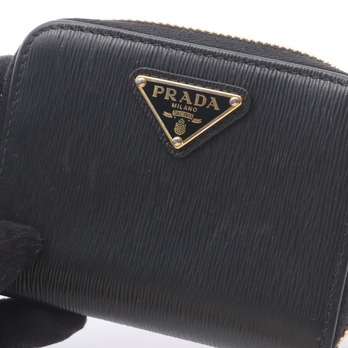 Prada Coin Case Vitello Move 268 Black Saffiano Leather — view 7