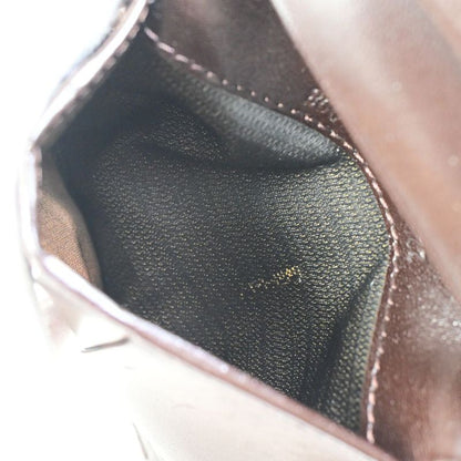 Fendi Bifold Wallet Zucca Pattern Clasp Leather 09bs116