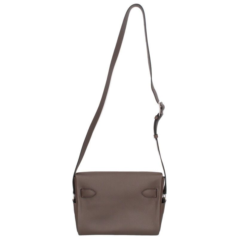 Hermes Kelly Messenger PM Engraved B Svhardware Ecorse Shoulder Bag Men's