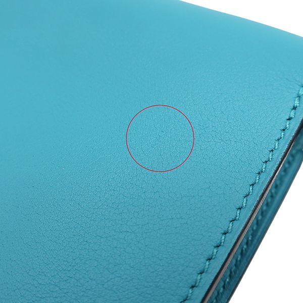 Hermes Shoulder Bag Mini Convoyeur Vosuift Turquoise Silver Hardware Blue