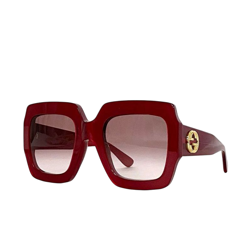 Gucci Sunglasses In Red Interlocking Gg0178s Excellent Condition