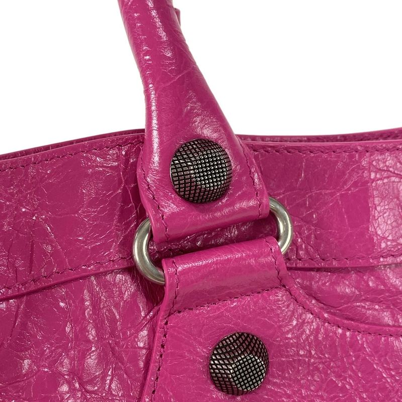 Balenciaga Handbag Neo Kagol 792896 Pink Leather