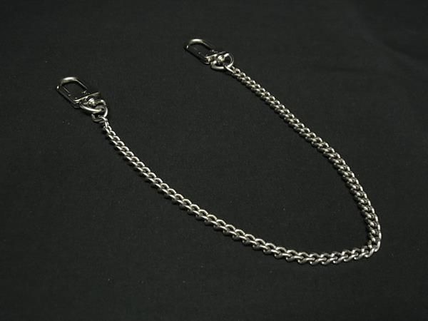Louis Vuitton Portefeuille Wallet Chain For Accordion Silver Tone Bm7559