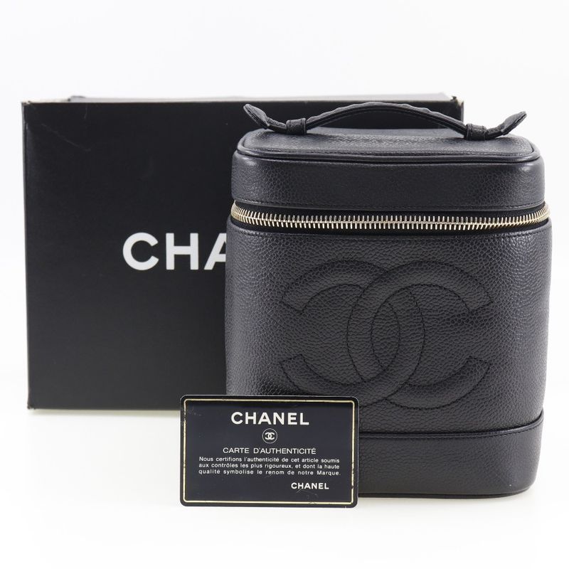 Chanel Vanity A01998 Caviar Skin Ladies Handbag