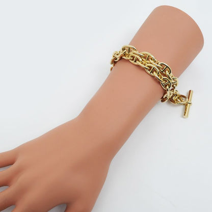 Hermes Chaine D'ancre PM Necklace 750 YG Yellow Gold 43 Pieces 109.6g