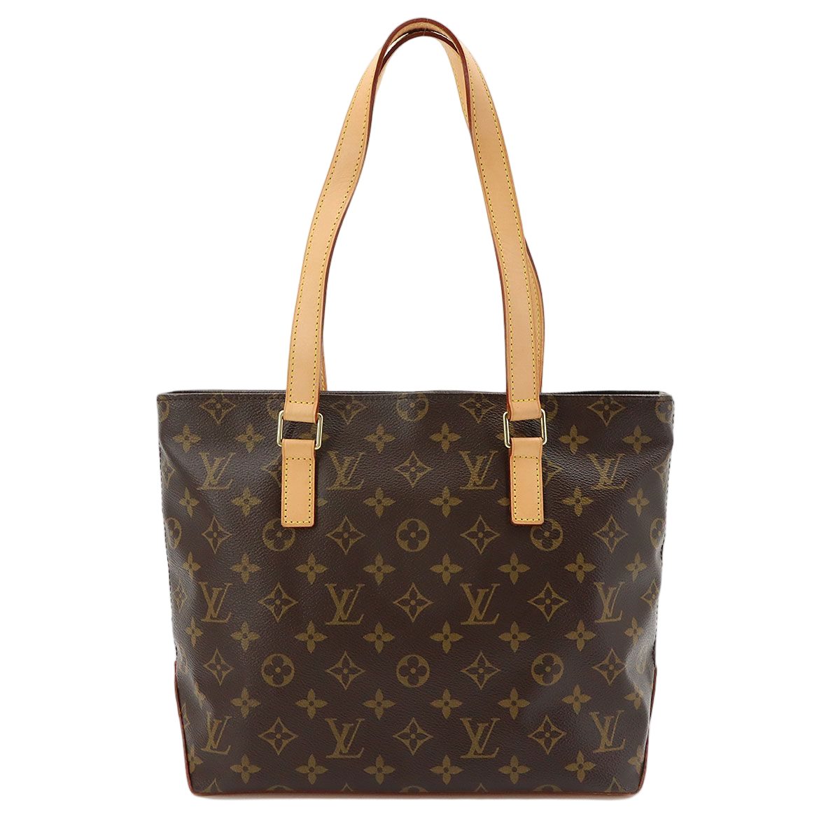 Louis Vuitton Monogram Cabas Piano Tote Brown Gold