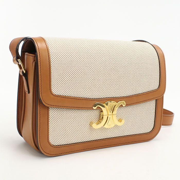 Celine Triomphe Crossbody Shoulder Bag Calf Jacquard