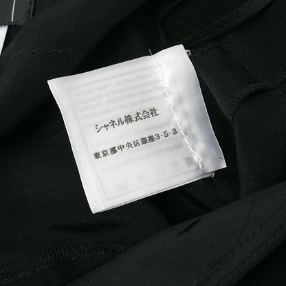 Chanel Pleated Skirt 34 P28626 Black Silk Knee Length