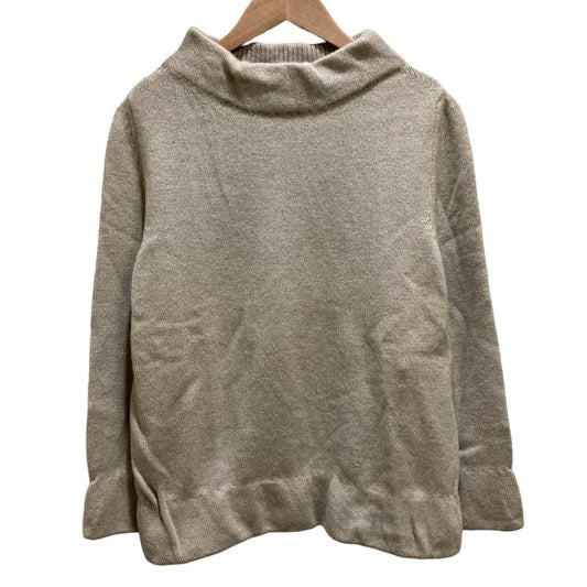 Louis Vuitton Mock Neck Cashmere Knit Sweater M Beige
