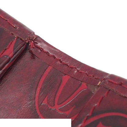 Cartier Compact Wallet Bordeaux Patent Leather Happy Birthday Bifold — view 6