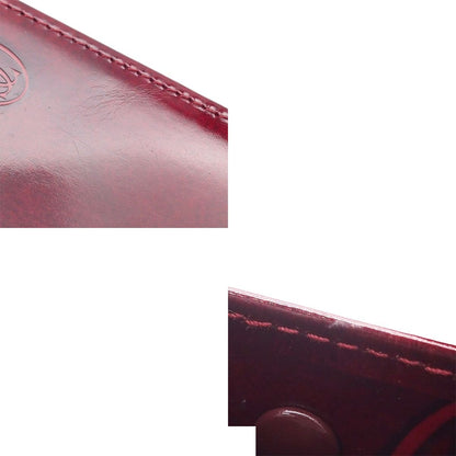 Cartier Compact Wallet Bordeaux Patent Leather Happy Birthday Bifold — view 8