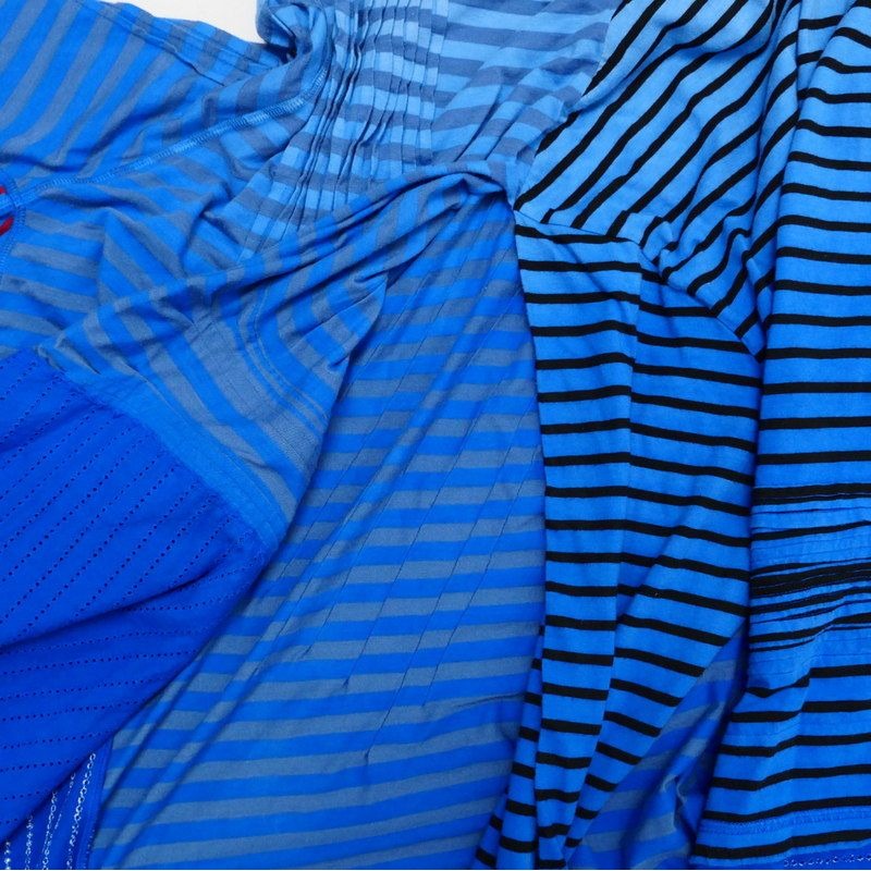 Loewe Dress Size S Asymmetrical Striped Cut and Sewn Gp6096 — view 8