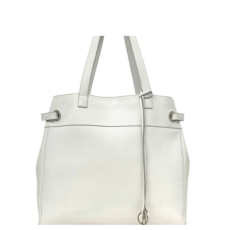 Loewe Tote Bag Leather White Vintage