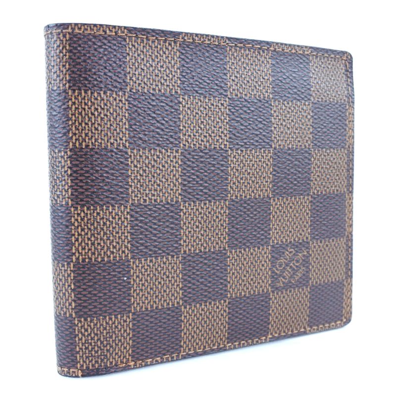 Louis Vuitton Portefeuille Marco N61675 Damier Canvas Brown Ca0089 Men's