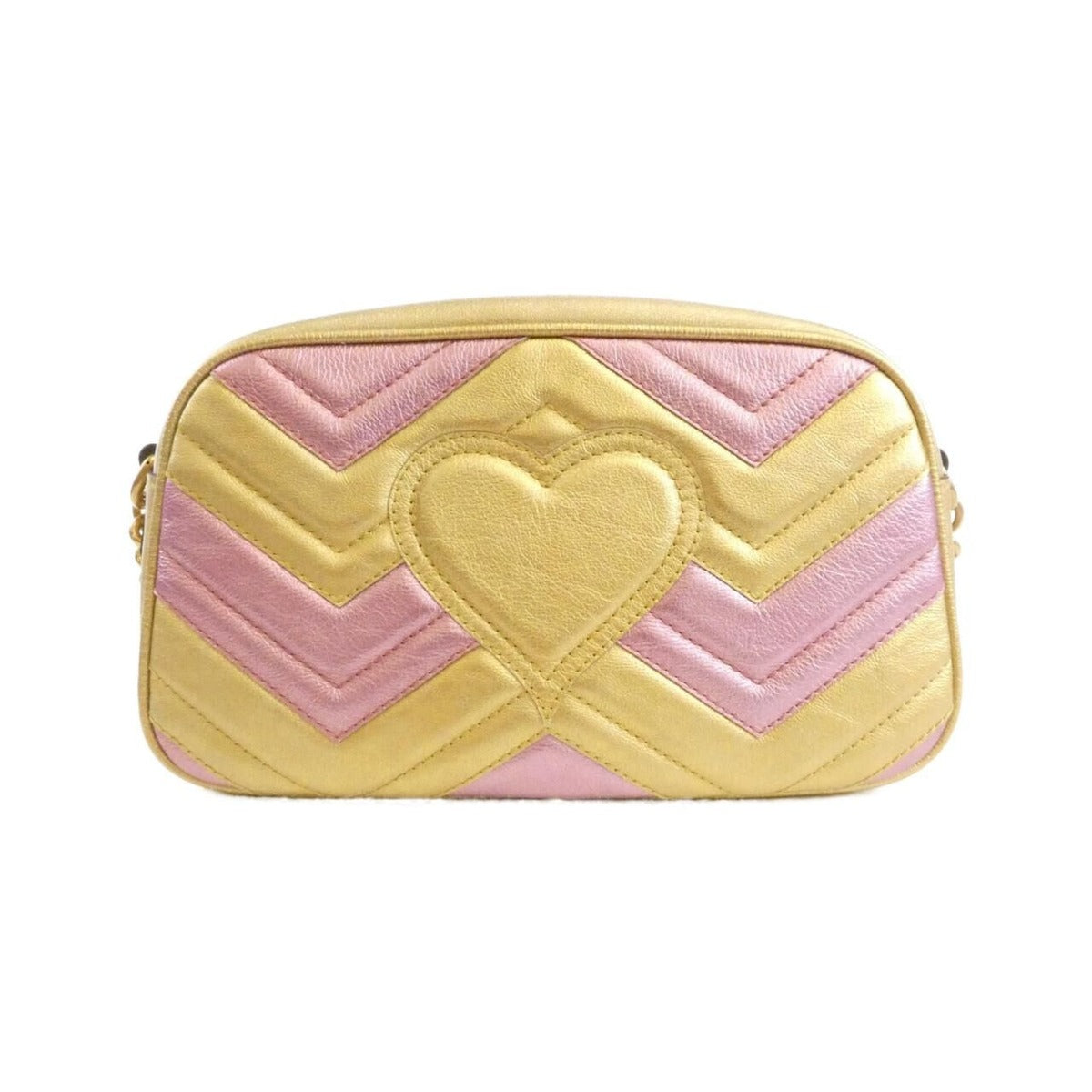 Gucci Shoulder Bag Leather Gold — view 2