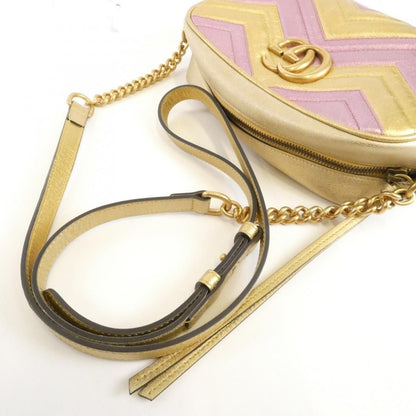 Gucci Shoulder Bag Leather Gold — view 5