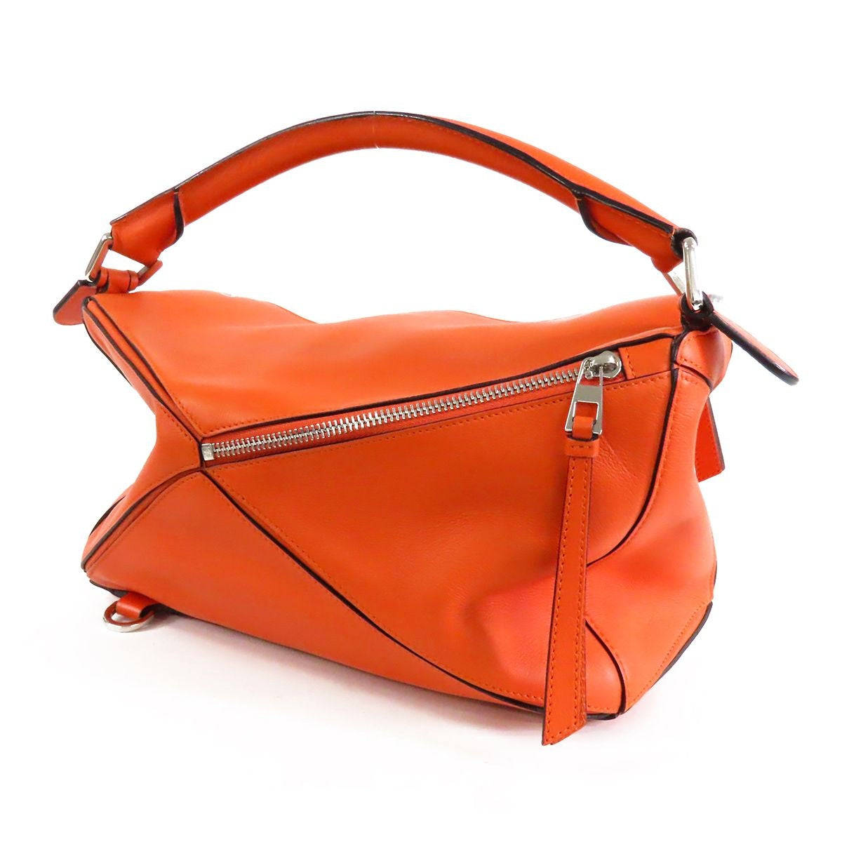 Loewe Puzzle Orange Leather 2-Way Shoulder Bag — view 2