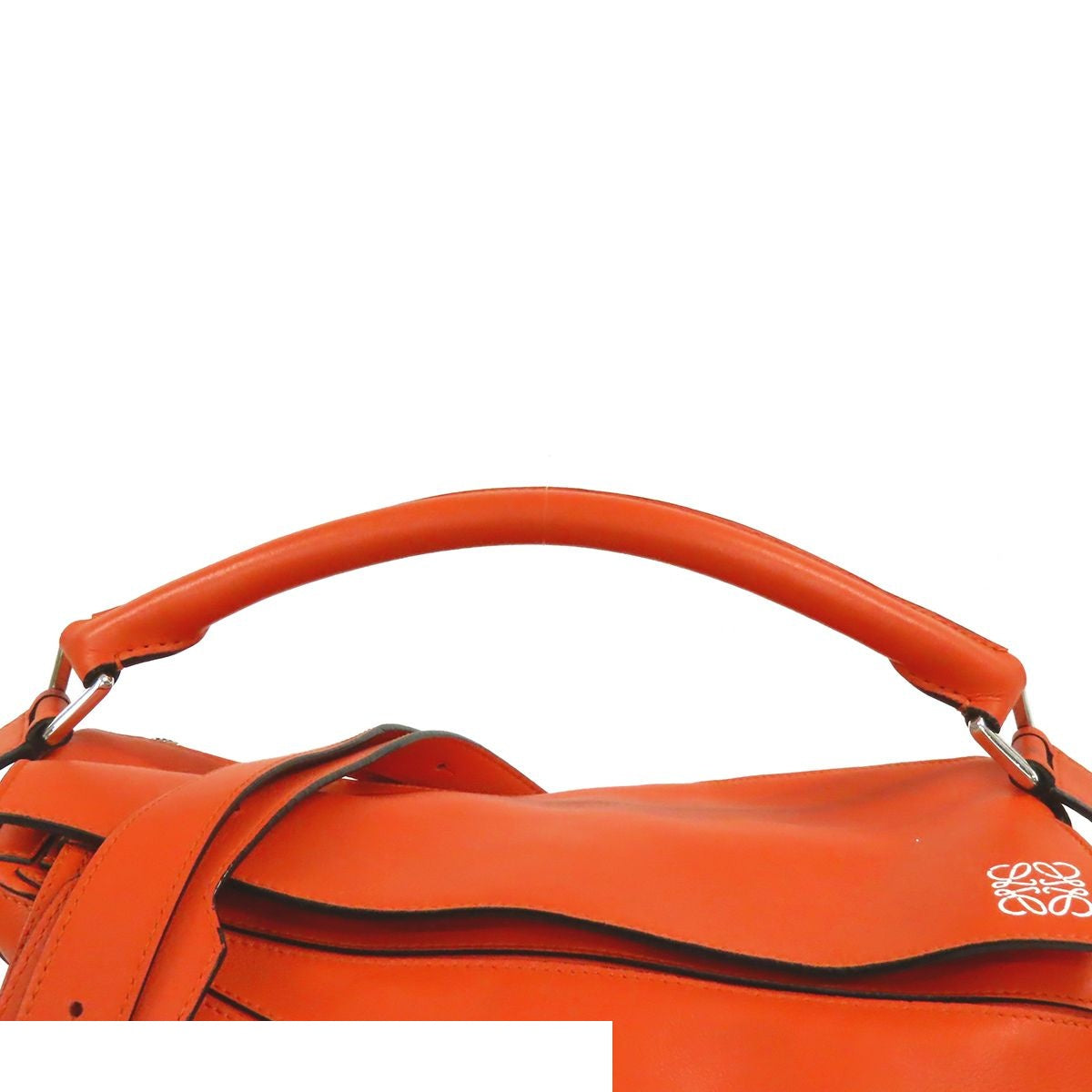 Loewe Puzzle Orange Leather 2-Way Shoulder Bag — view 4