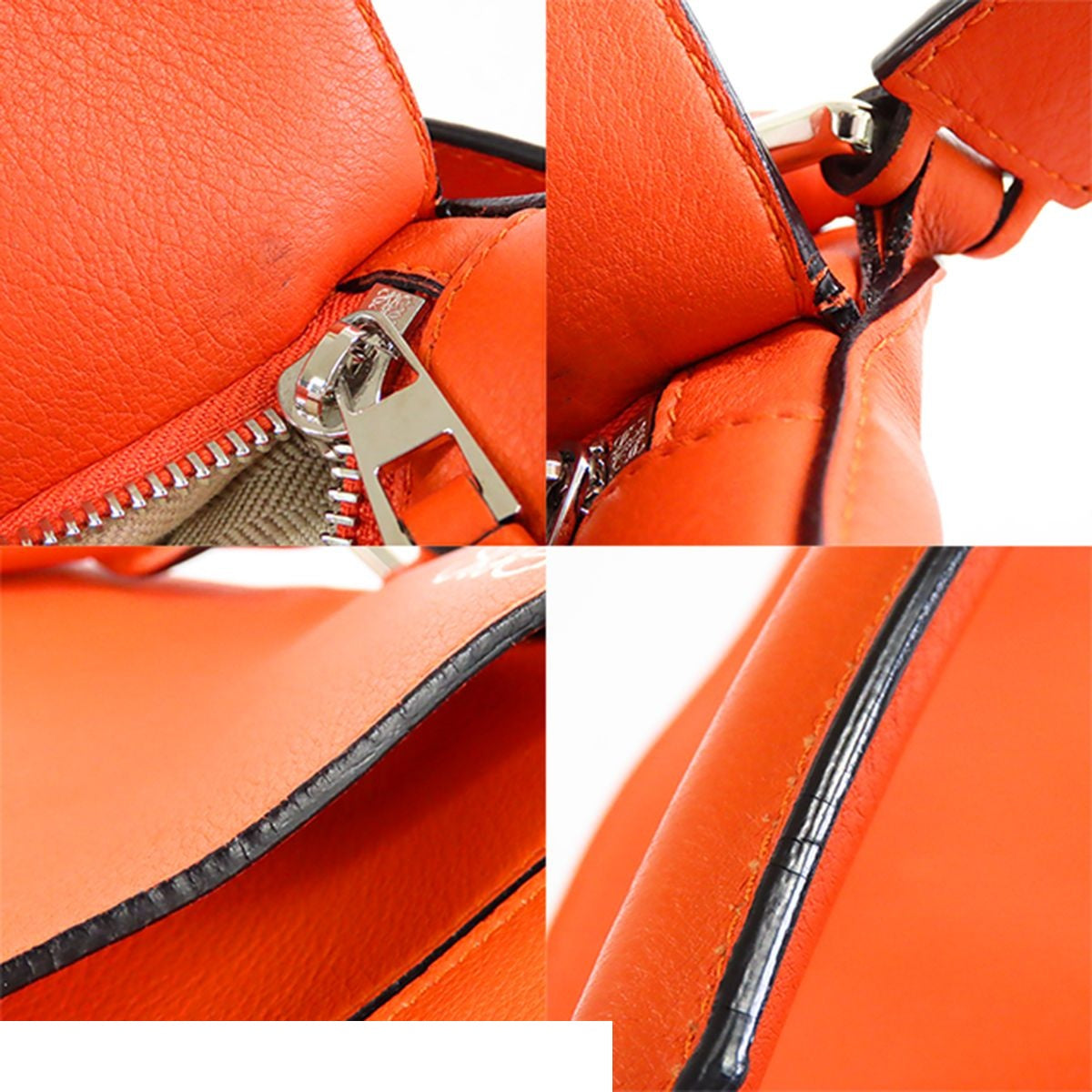 Loewe Puzzle Orange Leather 2-Way Shoulder Bag — view 7