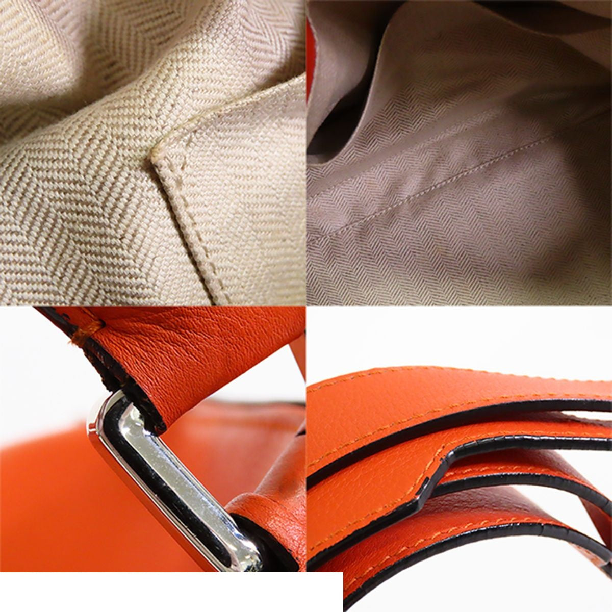 Loewe Puzzle Orange Leather 2-Way Shoulder Bag — view 8