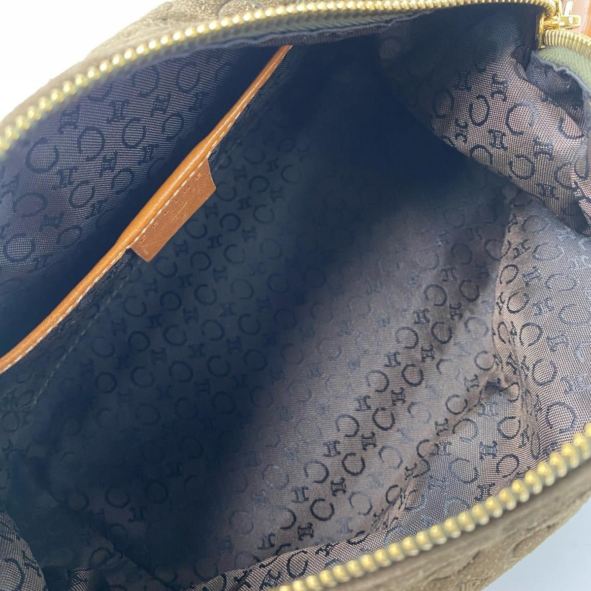 Celine Vintage C Macadam Suede Shoulder Bag — view 7