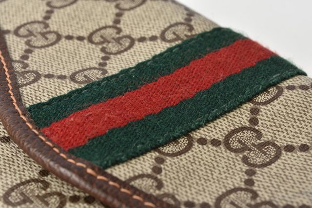 Gucci Clutch Pouch Multi Pouch Vintage GG Brown Beige