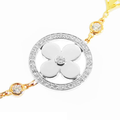 Louis Vuitton Collier Idylle Blossom Bracelet Three Color Gold Diamond — view 3