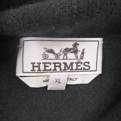 Hermes Chess and Shadow Cashmere Horse Print Pullover Knit Hoodie — view 5