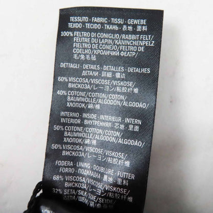 Gucci 444015 Taiga Rabbit Felt Hat Black S Women's