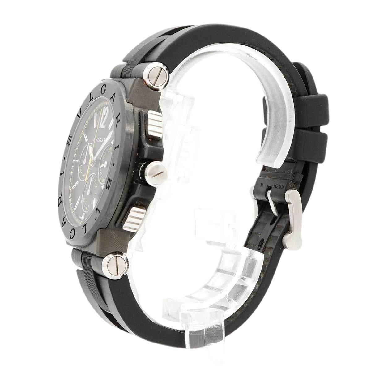 Bvlgari Bulgari Diagono Ultra Nero Chronograph Black Dial Watch — view 2