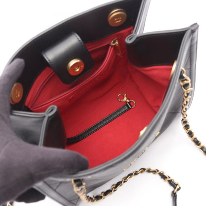 Chanel Tote Quilted Black Leather — view 3