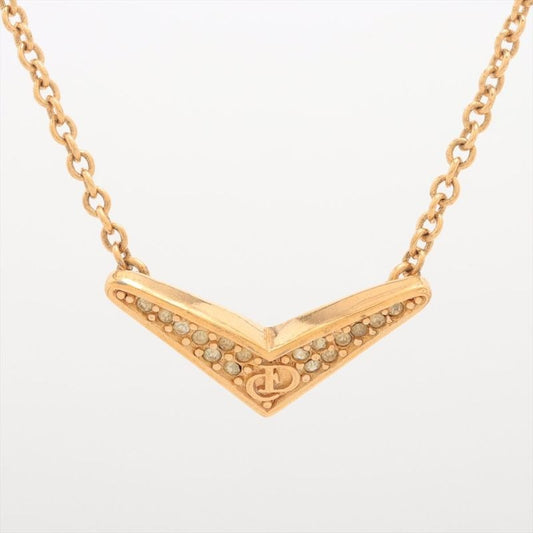 Christian Dior Necklace GP With Rhinestones