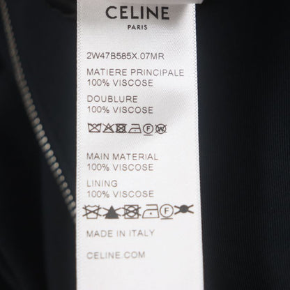 Celine 2w47b585x Now In Triomphe Embroidered Zip-up Blouson Jacket