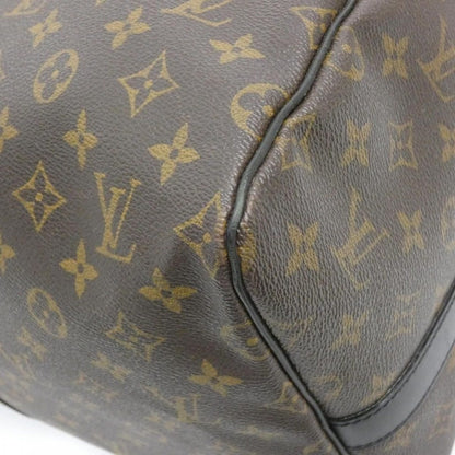 Louis Vuitton Monogram Macassar Keepall Bandouliere 55 cm Boston Bag — view 3