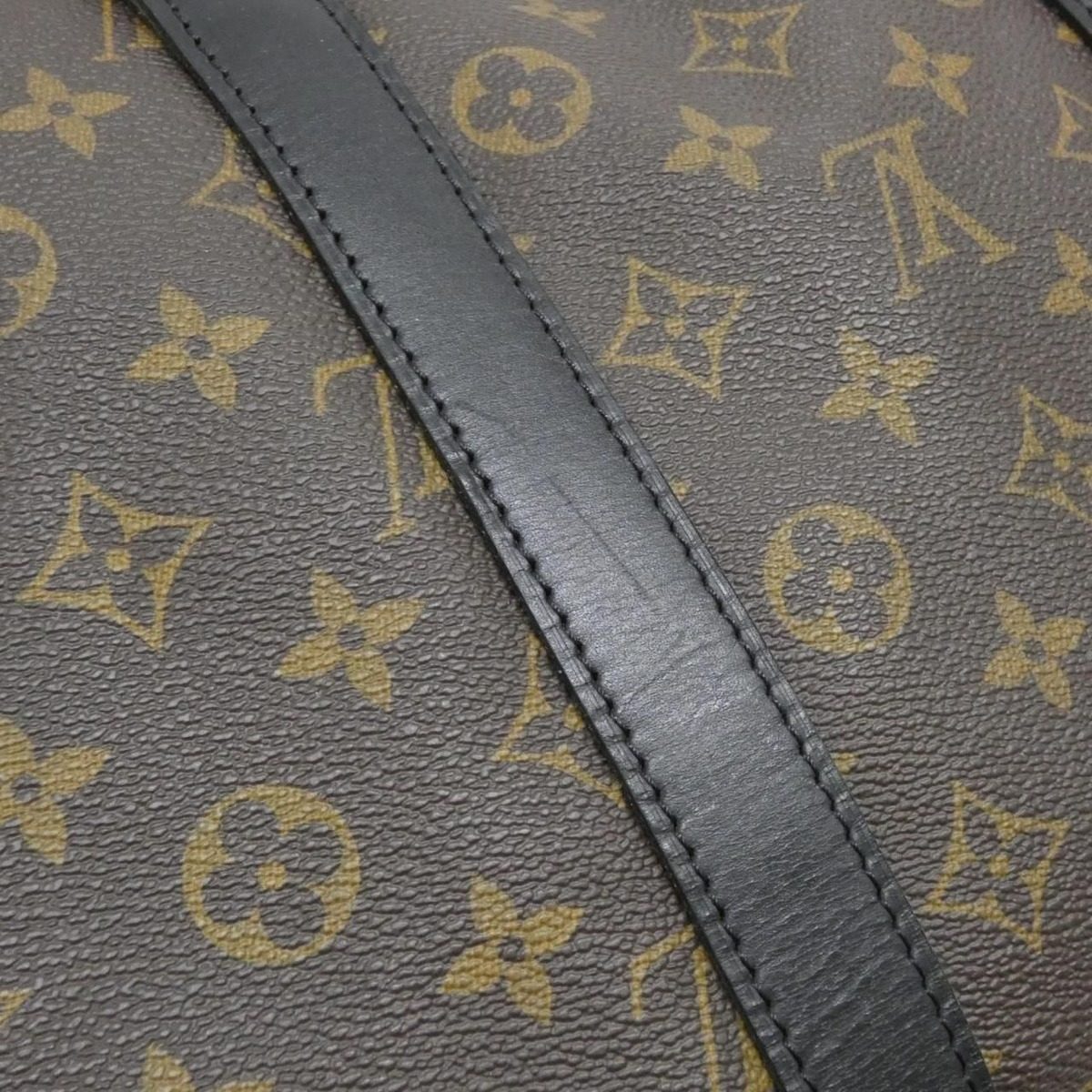 Louis Vuitton Monogram Macassar Keepall Bandouliere 55 cm Boston Bag — view 5