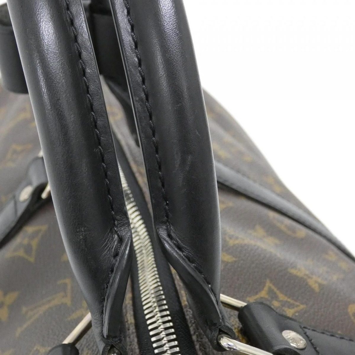Louis Vuitton Monogram Macassar Keepall Bandouliere 55 cm Boston Bag — view 8